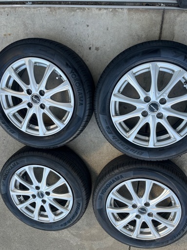 夏タイヤホイールセット　ヨコハマブルーアース　185/60R15