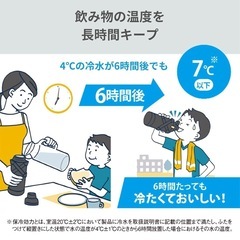 象印マホービン 水筒 MIZUNOモデル 1.5L 【ブラック】スポーツタイプ ポーチつきの画像