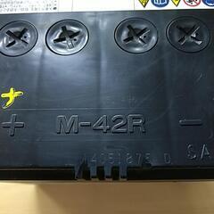 YUASA M-42R カーバッテリー アイドリングストップ車用(中古)の画像