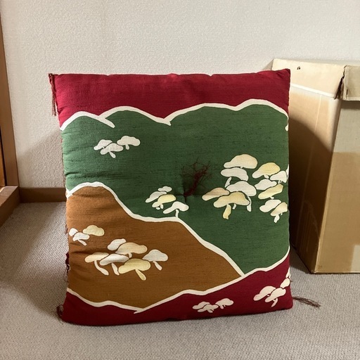 5枚セット 座布団カバー 和柄 5枚組 55×59cm 和風 銘仙判 来客