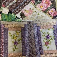💎7/10追記_φ(･_･💎ビーズ刺繍付きハンドバッグ　ハンドメイド？の画像