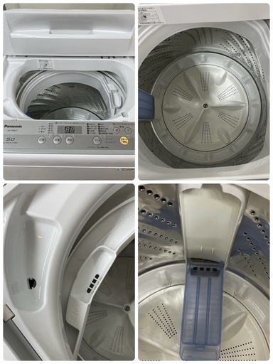 R481 ☀️ Panasonic 洗濯機 （洗濯5.0㎏) 18年製 NA-F50B11 ⭐ 動作確認済 ⭐ クリーニング済