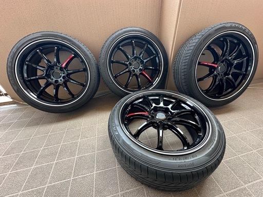 程度良】WORKエモーションZR10 18x7.5J (ANSAKO) 広島のタイヤ