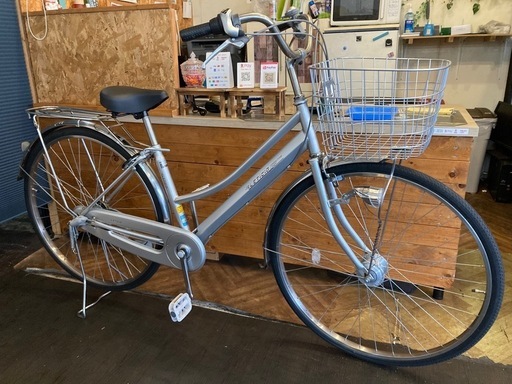 【前後チューブ新品！】LEDオートライト　内装3段　27インチ自転車　シルバー