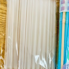 大量　ストロー　スプーン　フォーク　割り箸　タピオカ用ストロー　スムージーストローなどの画像