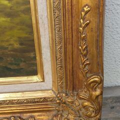 開運絵画　黄色い花　高さ約73ｃｍの画像