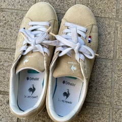 le coq sportifベージュ スニーカー　23.0の画像