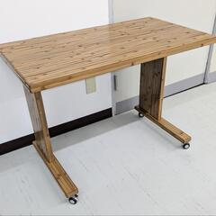 [福岡支店]　梅里竹芸　バンブーデスク　キャスター付き　竹製家具...