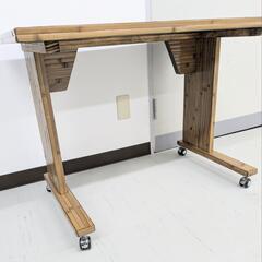 貴重 梅里竹芸 キャスター付き テーブル 万能作業台 バンブー 貴重 梅里竹芸 キャスター付き テーブル 万能作業台 バンブー