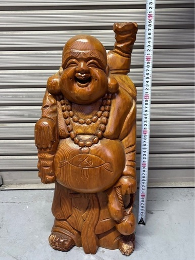 置物 木彫り 縁起物 彫刻 七福神 (shumpei ta) 平沼橋の