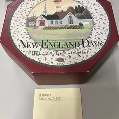 H2507-233 nikko 硬質陶器皿5枚セット NEW ENGLAND DAYS ※バラ売り不可 未使用品 保管時の汚れ有りの画像