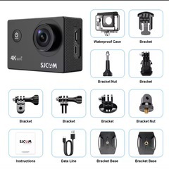 SJCAM SJ4000 エアアクションカメラ 4K ビデオ 30M 防水 2.4G WiFi スポーツカメラ アクションカム スポーツカメラ 自転車 オートバイの画像