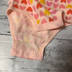 新品⭐️ベビー服 肌着 ロンパース 12-18m オーガニックコットン 半袖 女の子 5枚 まとめの画像
