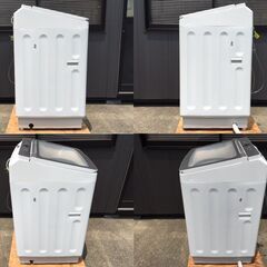 【美品・良品/動作確認済み】　AQUA/アクア　12㎏ 全自動洗濯機　AQW-GVX120J　液体洗剤・柔軟剤自動投入/らくらくSONIC（超音波洗浄機）の画像