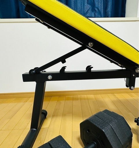 筋トレセット：WASAI トレーニングベンチ + GRONG ダンベル（20kg x2）
