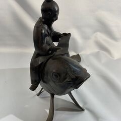 置物　鯉仙人　香炉　工芸品の画像
