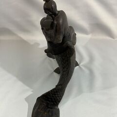 置物　鯉仙人　香炉　工芸品の画像