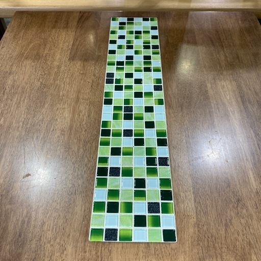 大川家具　テスタ　カラフルガラスタイル　ダイニングテーブル