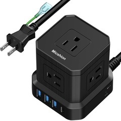 【0円】未使用　キューブ型電源タップの画像