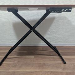天然木突板仕様の昇降テーブルの画像