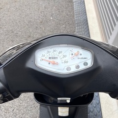 4133.定番人気　アドレスv50 白メーター　シート新品　千葉県柏市　即日配送、自走引き取りも可能の画像