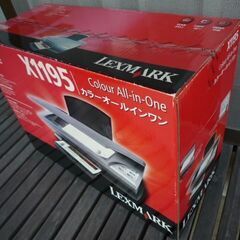 【値下げ】未開封　複合プリンター　「LAXMARK　Ｘ1195　カラーオールインワン」の画像
