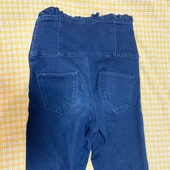 Riccaricca フリル付きダークブルーボトムス 160の画像
