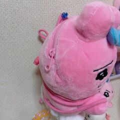 最終値下げ、おぱんちゅうさぎ　肩掛けポシェット＆巾着＆フェイスポーチ＆ミニぬいぐるみの画像
