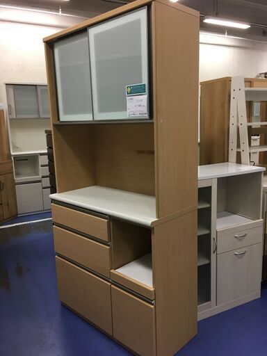 ★リユースのサカイ横浜南店★YM1236 NITORI レンジボード ブラウン W100×D47×H201 クリーニング済み