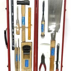 【買取宝船 枝吉店】DIY 大工道具 鋸 鉋 錐 ドライバー 大工道具セット 景房 ≪現状販売≫の画像