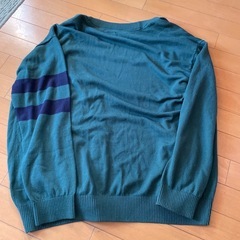 GAP グリーンカーディガンLサイズ　美品の画像