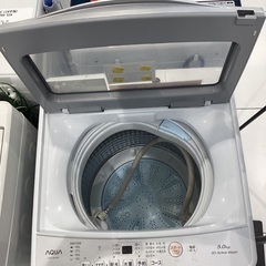 【家電1年保証】AQUAの2024年製　全自動洗濯機　5.0kgの画像