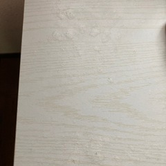 値下げ＆延長しました【7月21日までに取りに来てくれる方】棚付き学習机＆椅子　ホワイト　ナチュラル系の画像