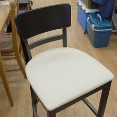 木製 カウンターチェア 幅43×奥46×高96cm ブラック ハイチェア 椅子 シス いす 札幌市 清田区 平岡の画像