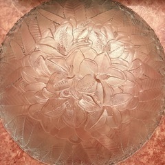Y0708 ガラス大皿　アザレア　AZALEAの画像