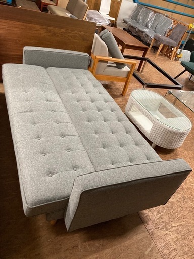 ニトリ クッション付 ソファベッド 中古