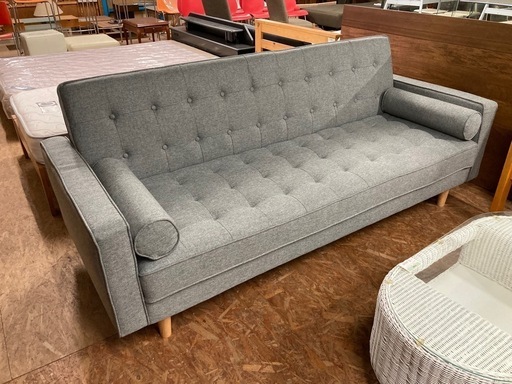 ニトリ クッション付 ソファベッド 中古