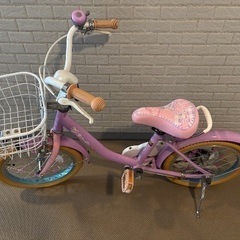 女の子　自転車　16インチ　ボンボンリボンちゃんの画像