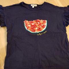 お祭り　甚平110　&　スイカTシャツ120 セットの画像