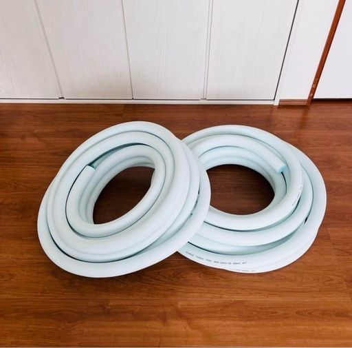 エアコン用被覆銅管　冷媒管　シングルコイル残15m