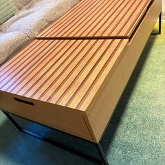 ニトリの昇降リビングテーブル(Nヒバリ 120 LBR）