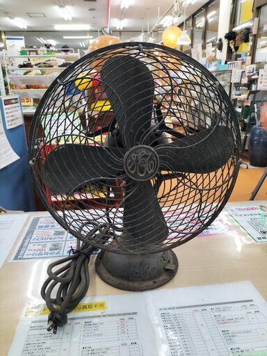 戦前 東京芝浦電気 4枚鉄羽扇風機 C-7032型 睡蓮型 稼働品