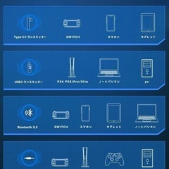 新品　ゲーミングヘッドセット ps5 pc xbox対応 ワイヤレス ヘッドホン 白の画像