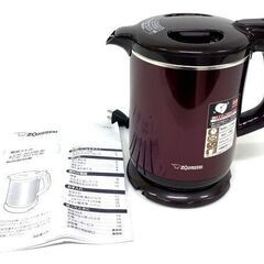 【買取宝船 枝吉店】ZOJIRUSHI 電気ケトル 0.8L ボルドー CK-AU08 2013年製 ≪現状販売≫の画像