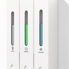 シャンプーボトル 3室｜壁掛けタイプ 各400ML