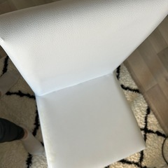 【セール中‼️】ダイニングテーブルセット 2人用 ガラスダイニング 3点セット おしゃれ 白 ホワイト  北欧の画像