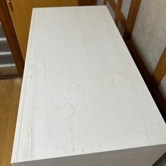 【廃盤】ニトリ　フリーラック　マリーナ　ホワイトウォッシュ　水色　NITORIの画像