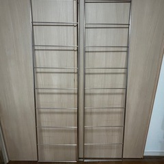 無印良品 MUJI ステンレス ユニットシェルフ ワイド大 オーク材