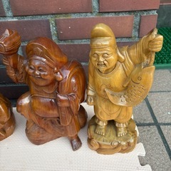木製七福神の4点セットの画像
