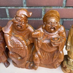 木製七福神の4点セットの画像
